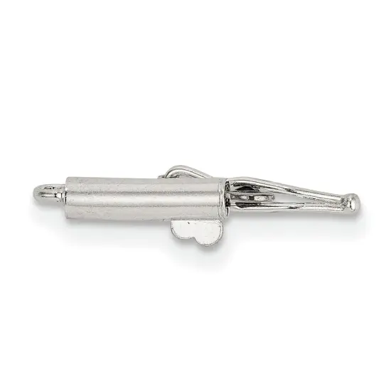 Sterling Silver Barrel Clasp 2mm {2}