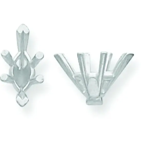 14K White Gold 6 Prong Marquise Center Head 5x9mm {1}