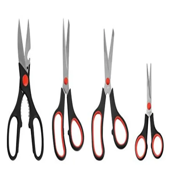 eZthings Scissors Set for Home Crafts and Arts or Office Cutting Projects (Multipurpose Scissors) {5}