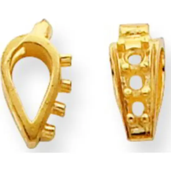 14K Gold Rabbit Ear Bail {1}