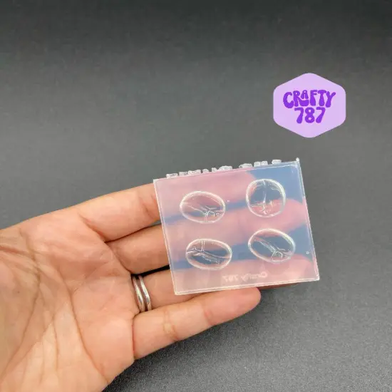Coffee Bean Silicone Mold, Rsin Mold, Polymer Clay Mold (A15) {1}