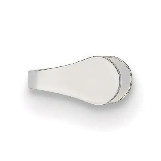 Sterling Silver Flat Endcaps - Pack of 6 {1}