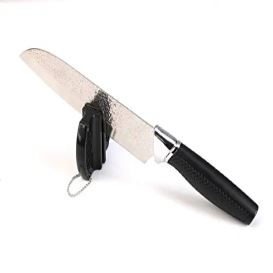 eZthings 12" Heavy Duty Professional Cutting Chefs Knife - Razor Sharp with Edge Retention, Stain-Corrosion Resistant for Home Kitchen Plus Free Knife Sharpener (Chef Knife 7 Inch Blade) {2}