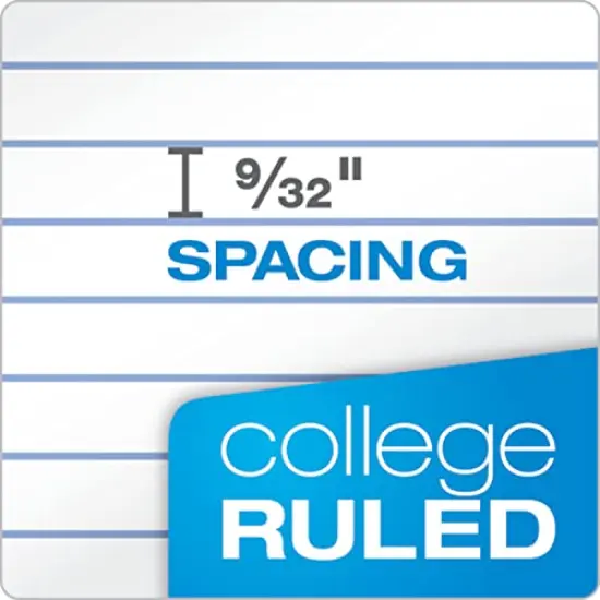 Spiral Notebook 6-Pack 1 Subject College Ruled Paper 8 x 10-1/2 Inch Color Assortment Design May Vary {5}