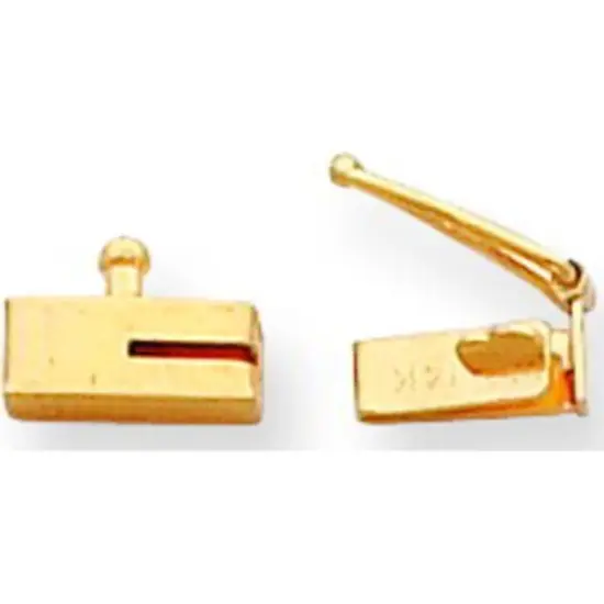 14K Gold Box Clasp 8.5mm {1}