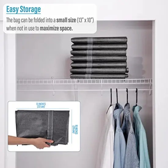 VENO 2 Pack Extra Large Moving Storage Bags with Zippers, Foldable Heavy-Duty Tote for Space Saving, Alternative to Moving Boxes, Packing Supplies, Plastic Storage Bins (Dark Gray, 2 Pack) {4}