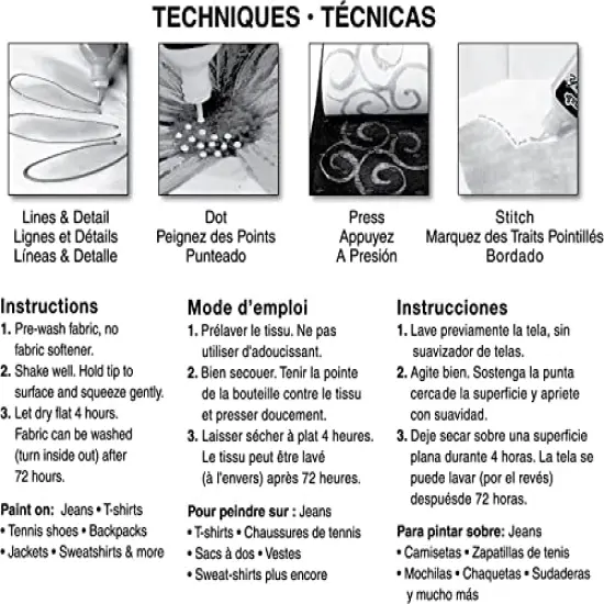 20 Pack Dimensional Fabric Pack, Non-Toxic and Permanent 3D Paint for Fashion Party 20 Pack {5}