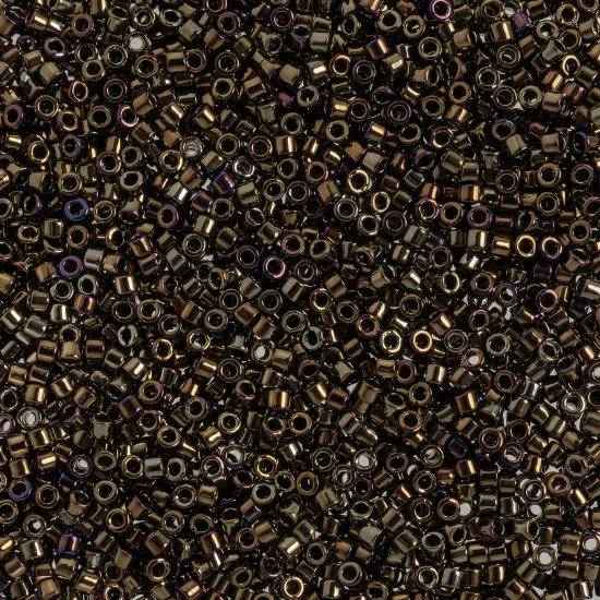 Miyuki Delica 50g Iris Glass Beads, 11/0 Brown (DB0007) {1}