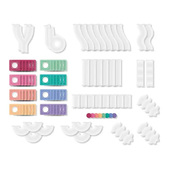 Connetix Colorful Magnetic Tiles Ball Run - 106 Pieces {7}