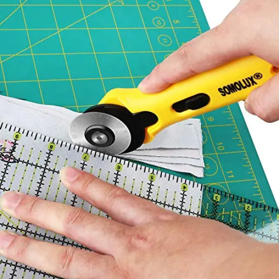 Rotary Cutter with 45 mm 5 Pieces Replace Blades for Quilting Scrapbooking Sewing Arts Crafts, Sharp and Durable {4}