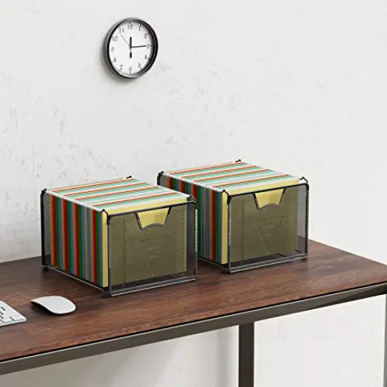 2-Pack SimpleHouseware Mesh Hanging File Organizer, Black {2}