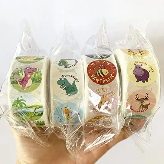 2000 Pieces Teacher Motivational Stickers for Kids Reward Stickers Students Children 4 Roll Motivational Stickers Labels 30 Styles {3}