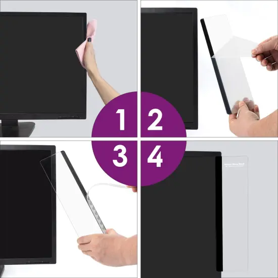 MDOZQ Office Desk Accessories 2pcs Monitor Memo Board Computer Message Board Office Supplies for Women Men Computer Sticky Note Holder Home Office Accessories Desktop Message Office Decor {4}