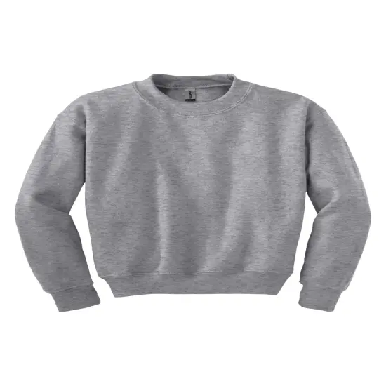 Gildan&reg; Youth Crewneck Long Sweatshirt Sport grey {1}