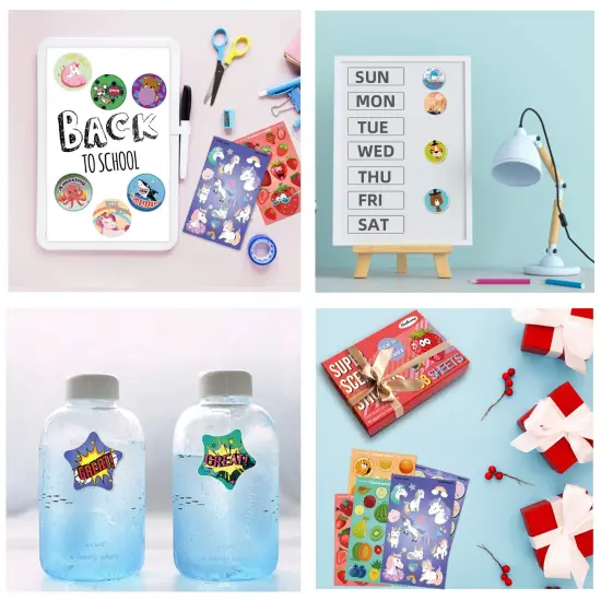 68 Sheets Scented Stickers,17 Different Scents Smelly Stickers for Kids &Teachers & Parents as Reward Stickers, Christmas Gift, Party Favor. Smelly Stickers. {4}