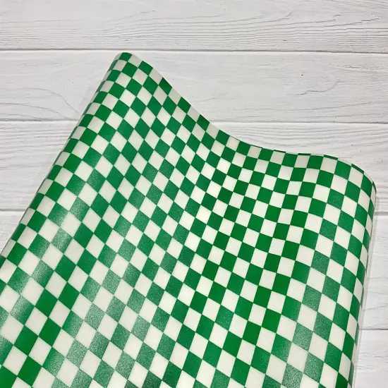 Checkered Frosted Jelly Light Blue {6}