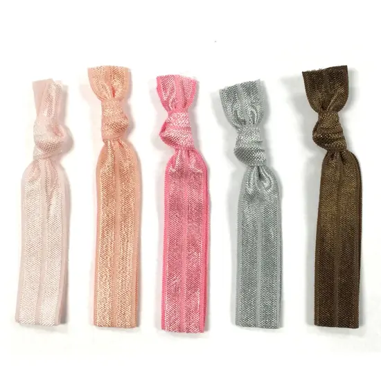 Wrapables Colorful Hair Ties Ponytail Holders (Set of 5), Blush {1}