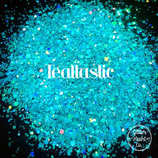 Polyester Glitter - Tealtastic by Glitter Heart Co.&trade; {3}