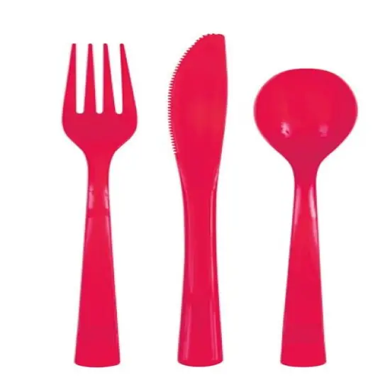 Ruby Red Assorted Cutlery {1}