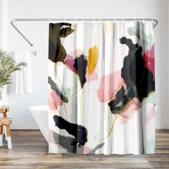 Americanflat 71" x 74" Shower Curtain, Homecoming by Louise Robinson {1}