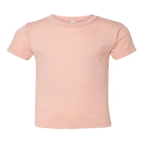 BELLA + CANVAS&reg; Toddler Triblend Tee Crewneck Short Sleeve T-Shirt Peach triblend {1}