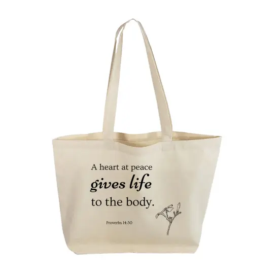 Blessed Simplicity Christian Tote Bags {2}