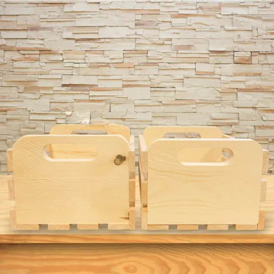 Wilson Pine Wood Crate Small {6}