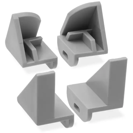 Olde Midway (Set of 4) Replacement Bracket Clips for Hot Dog Roller Machine Glass Cover Sneeze Guards {1}