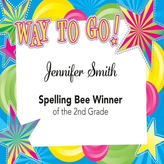 Great Papers! Certificate with Silver Foil, Way To Go!, 8.5" x 11", Printer Compatible, 15 sheets {3}