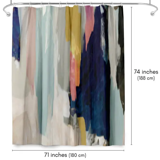 Americanflat 71" x 74" Shower Curtain, Somber by PI Creative Art {2}