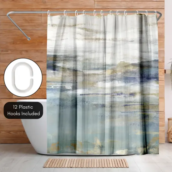 Americanflat 71" x 74" Shower Curtain, Upon a Clear II by PI Creative Art {5}