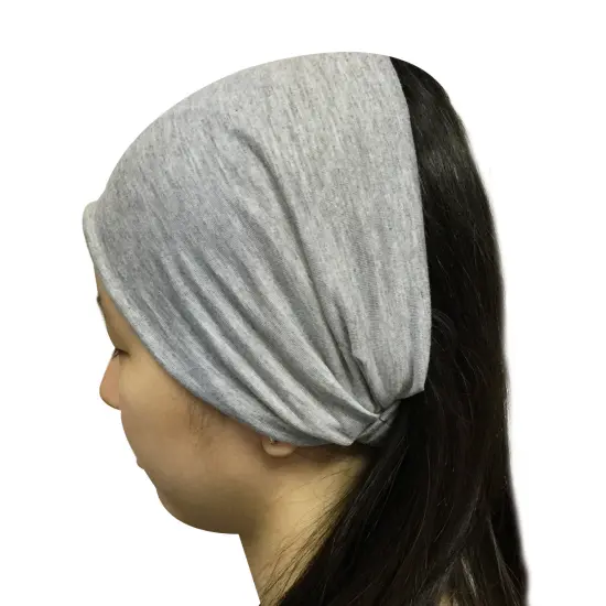 Wrapables Wide Headband Hair Accessory for Dress Up, Light Gray {1}