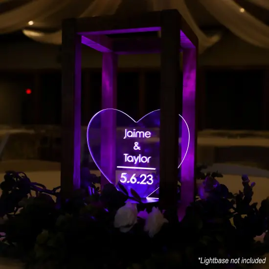 CraftyBook Heart-Shaped Acrylic Boards 4 Pack 5x7in Clear Sheets {5}