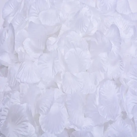 1000 Pcs Rose Petal Wedding Party Decorations White {1}