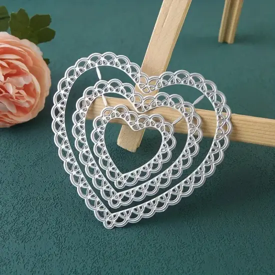 Filigree Heart Metal Cutting Die 3 Piece Set {3}