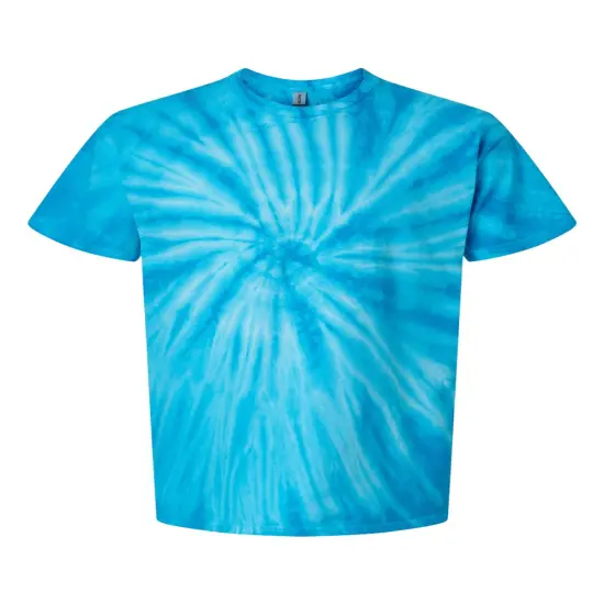Dyenomite&reg; Cyclone Pinwheel Tie-Dyed Short Sleeve Crewneck T-Shirt Turquoise {1}