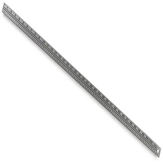 Westcott Aluminum Yard/Meter Stick - 39", Aluminum {1}