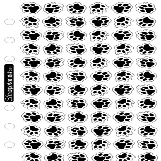 Sticko Animal Tracks Clear Stickers {1}