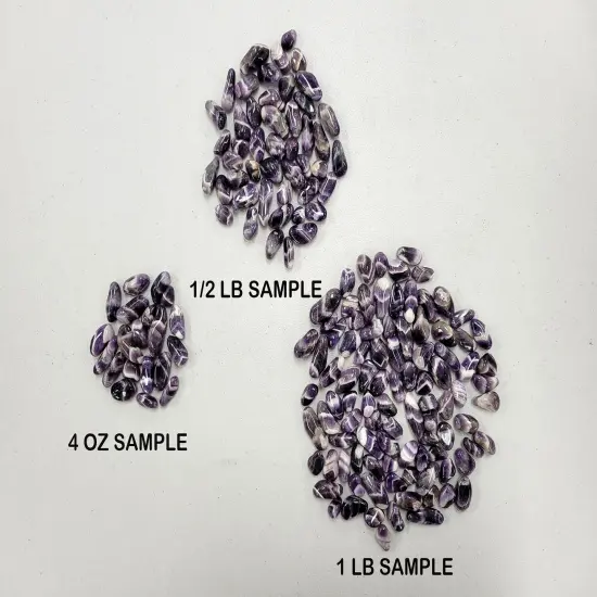 Small Tumbled Chevron Amethyst Crystals - Bulk Tumbled Stones {4}