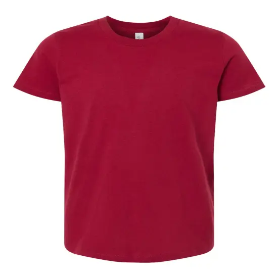 BELLA + CANVAS&reg; Youth Jersey Crewneck Short Sleeve Tee Cardinal {1}