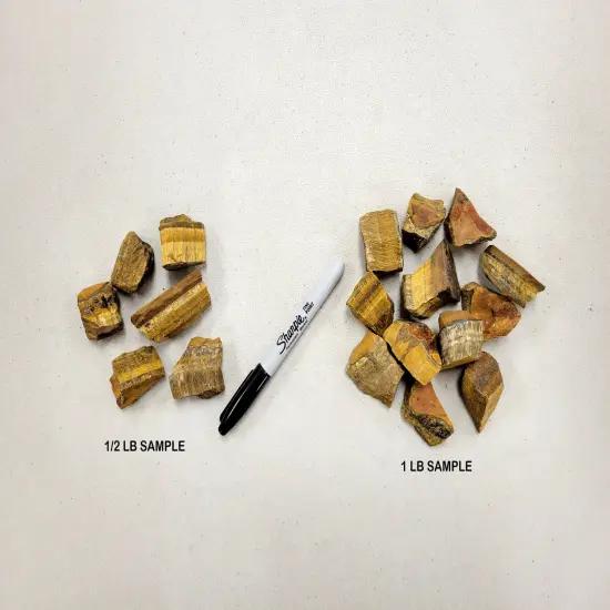 Golden Tigers Eye Crystals - Rough Stones Bulk {4}