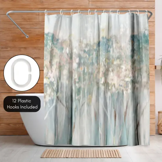 Americanflat 71" x 74" Shower Curtain, Dewy Iii by PI Creative Art {5}