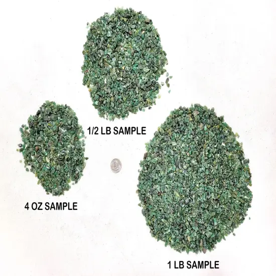 Tumbled Green Aventurine Crystal Chips Bulk {4}