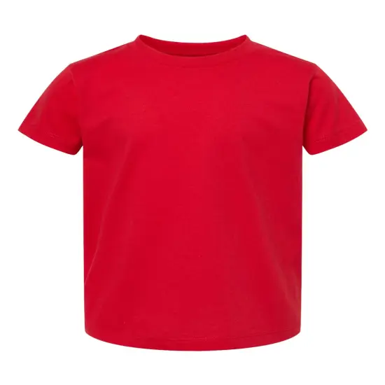 BELLA + CANVAS&reg; Toddler Crew Neck Jersey Short Sleeve Tee Red {1}
