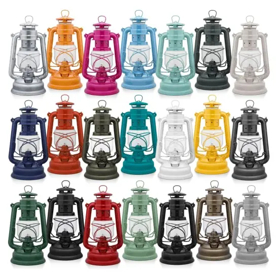 Feuerhand Outdoor Kerosene Fuel Lantern, German Made Weather Resistant Baby Special 276 Galvanized Hurricane Lamp for Camping or Patio, 10 Inches {2}