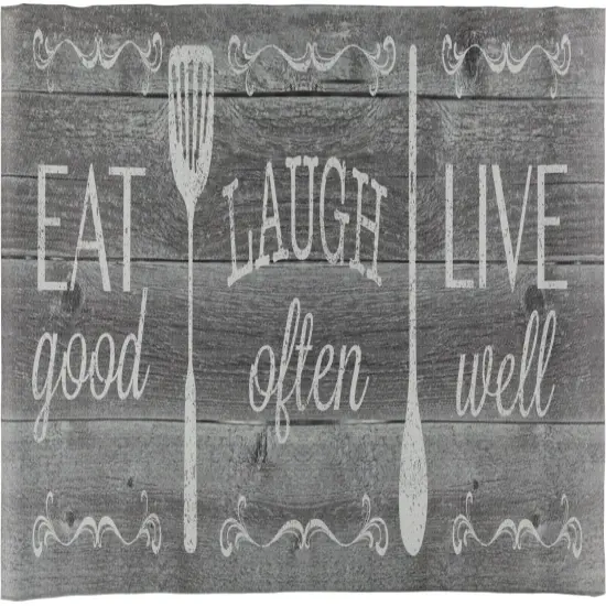20"x55" Oversized Cushioned Anti-Fatigue Kitchen Runner Mat (Eat Laugh Live) {1}