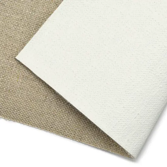 Claessens Linen Canvas Roll - 82" x 5-1/2 yd, Universal Primed, No. 166, Medium Texture {1}