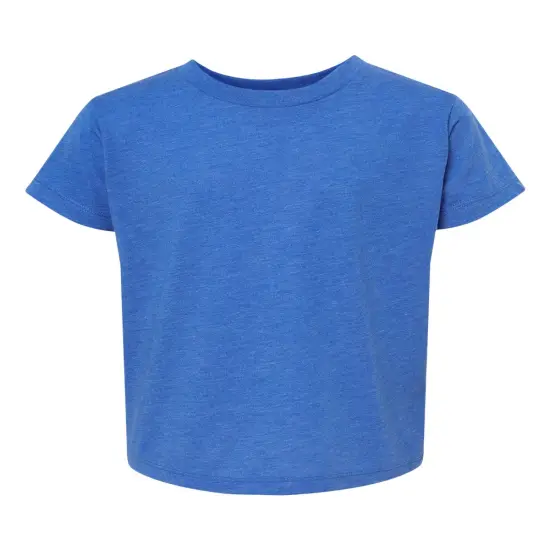 BELLA + CANVAS&reg; Toddler Triblend Tee Crewneck Short Sleeve T-Shirt True royal triblend {1}