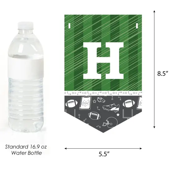 Big Dot of Happiness End Zone - Football - Birthday Party Bunting Banner - Sports Party Decorations - Happy Birthday {4}