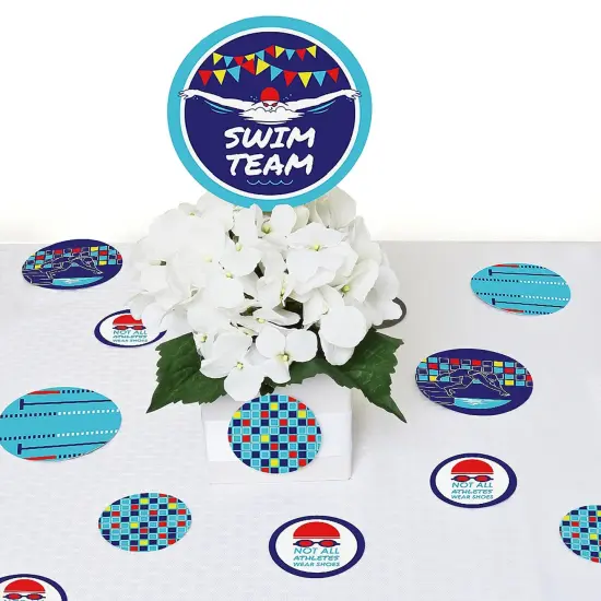 Big Dot of Happiness Making Waves - Swim Team - Birthday Party Giant Circle Confetti - Swimming Party Decorations - Large Confetti 27 Count {7}